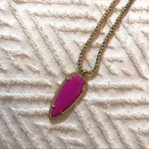 Kendra Scott Necklace - Gold, Pink
